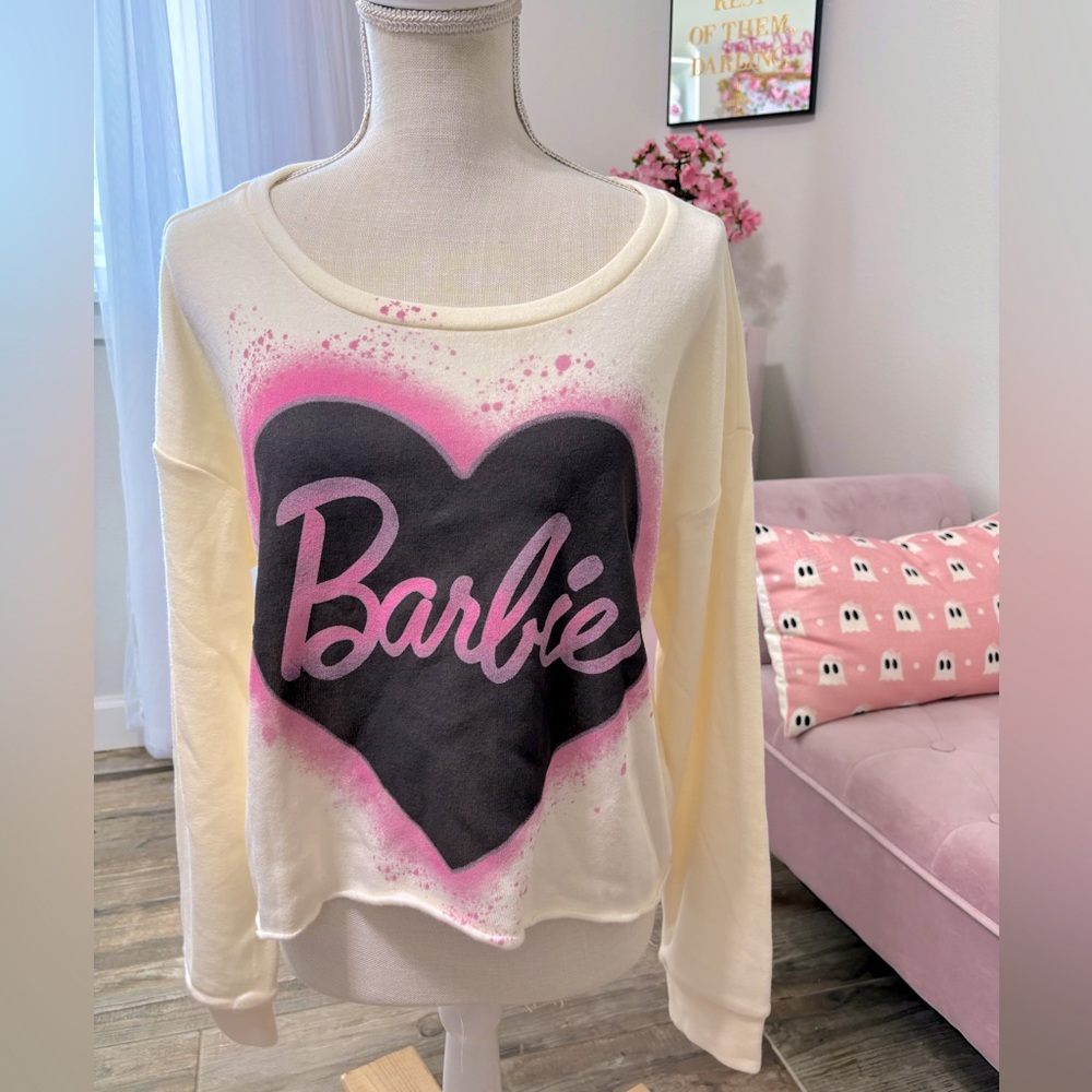 Barbie sweatshirt large NWT